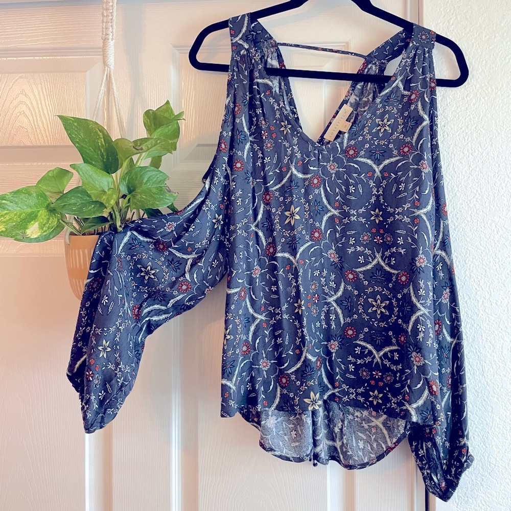 Lovestitch Navy Floral Blouse